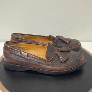 Cole Haan‎ Brown Country Lug Sole Loafers 10.5 M Tassle Slip Ons Men's Shoes